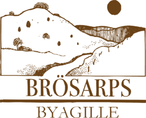 Brösarps Byagilles logotyp, ritad av konstnären Åke Arenhill.